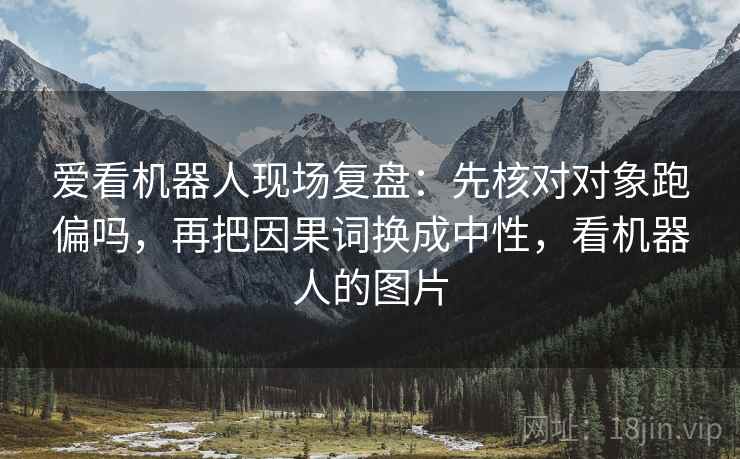 爱看机器人现场复盘:先核对对象跑偏吗,再把因果词换成中性,看机器人的图片